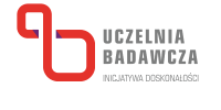 Obraz przedstawia logo programu Inicjatywa Doskonałości Uczelnia Badawcza Politechniki Warszawskiej